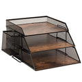 zensoe-zensoe-007-three-layer-wood-and-metal-desk-letter-tray image 1
