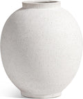 zensoe-zensoe-014-sandstone-white-ceramic-decorative-vase-9-8-in image 1