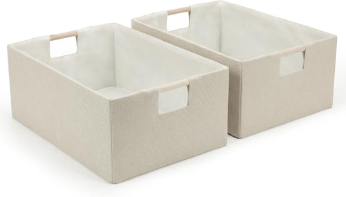 zensoe-zensoe-012-beige-fabric-storage-baskets-2-pack image 1