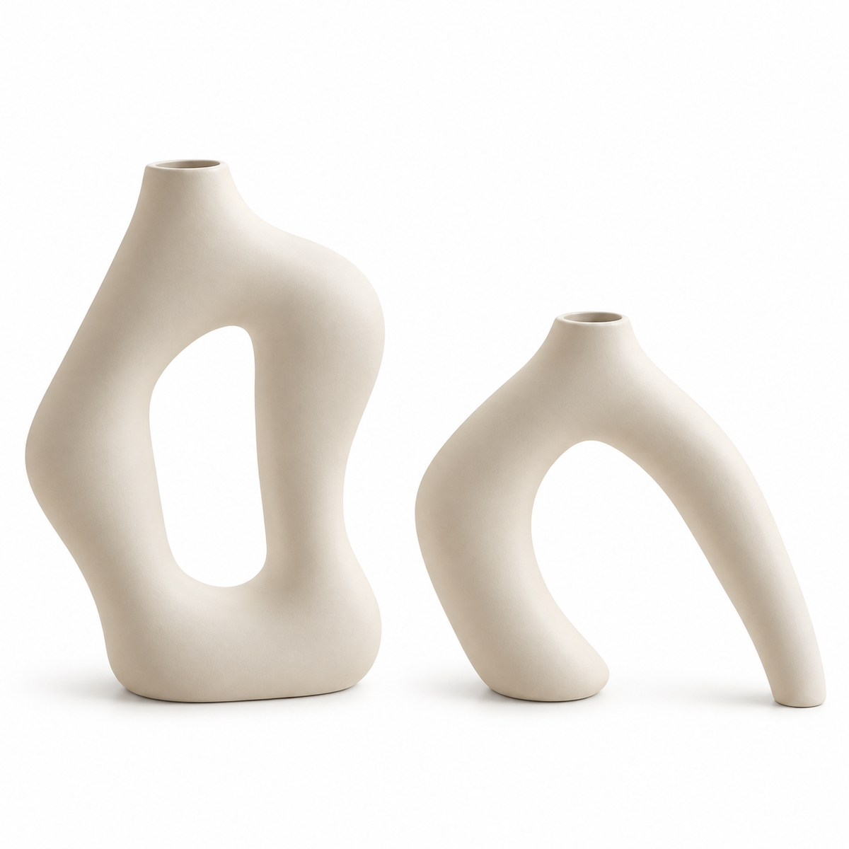 zensoe-zensoe-016-soft-white-hollow-ceramic-vases-2-piece-set image 1