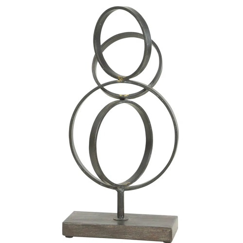 zensoe-zensoe-055-abstract-metal-rings-tabletop-sculpture image 1