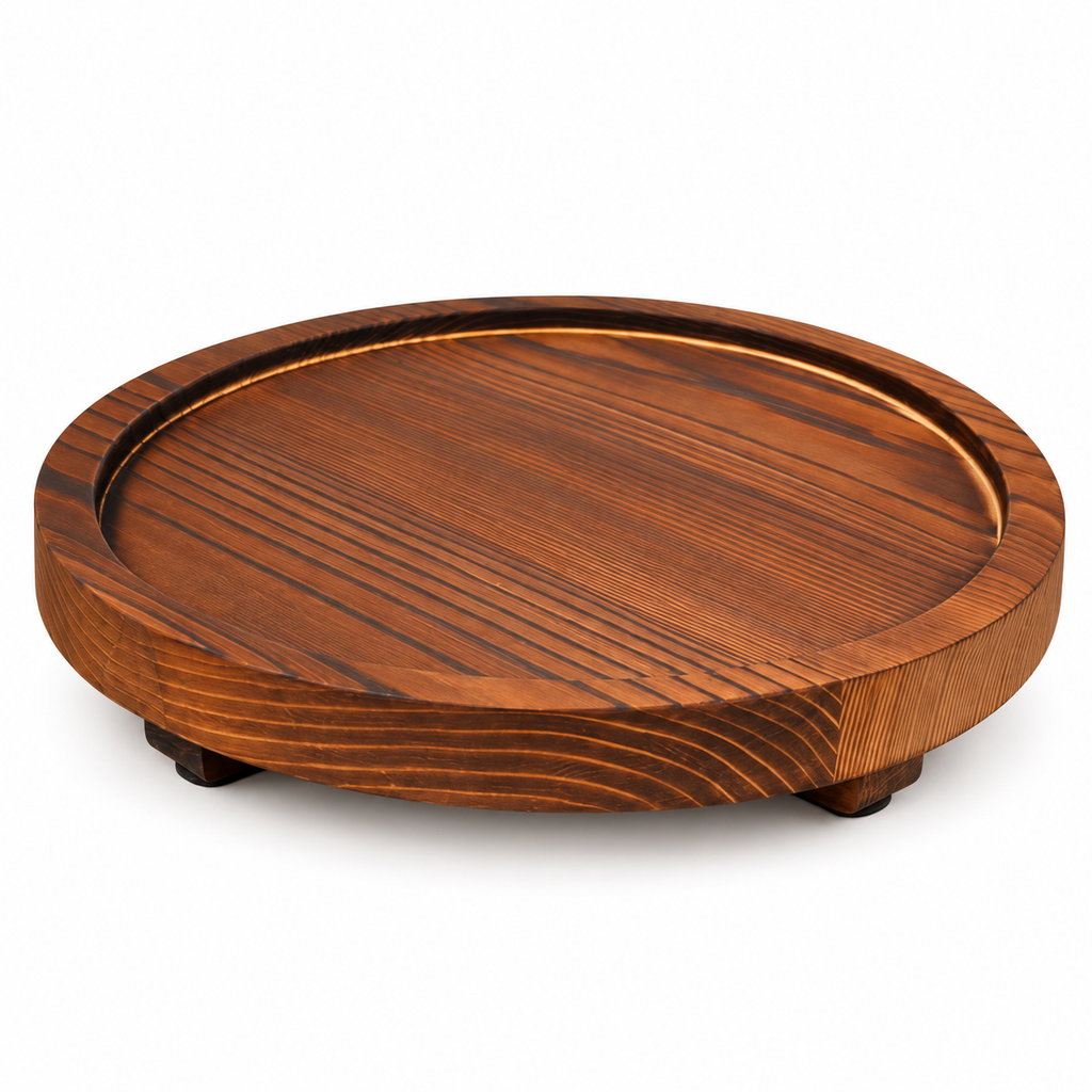 zensoe-zensoe-023-round-pine-wood-decorative-tray image 1