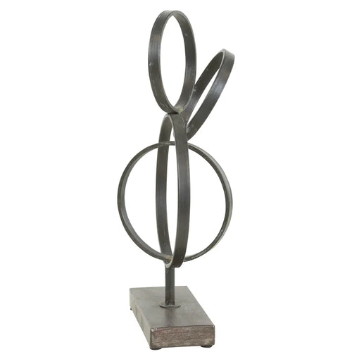 zensoe-zensoe-055-abstract-metal-rings-tabletop-sculpture image 2