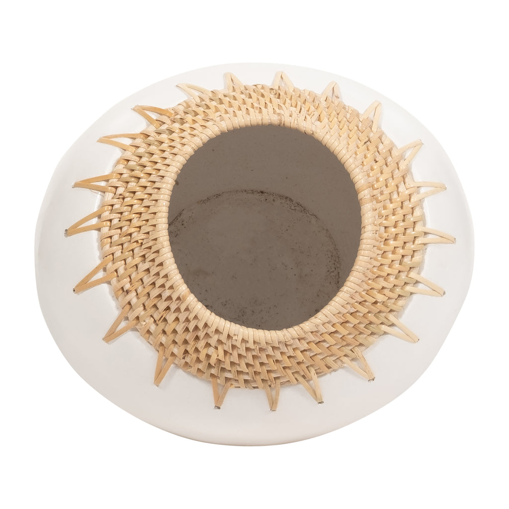 zensoe-zensoe-031-ceramic-tabletop-vase-with-woven-rim image 2