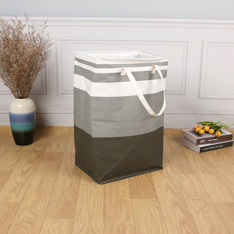 zensoe-zensoe-044-striped-fabric-storage-basket image 2