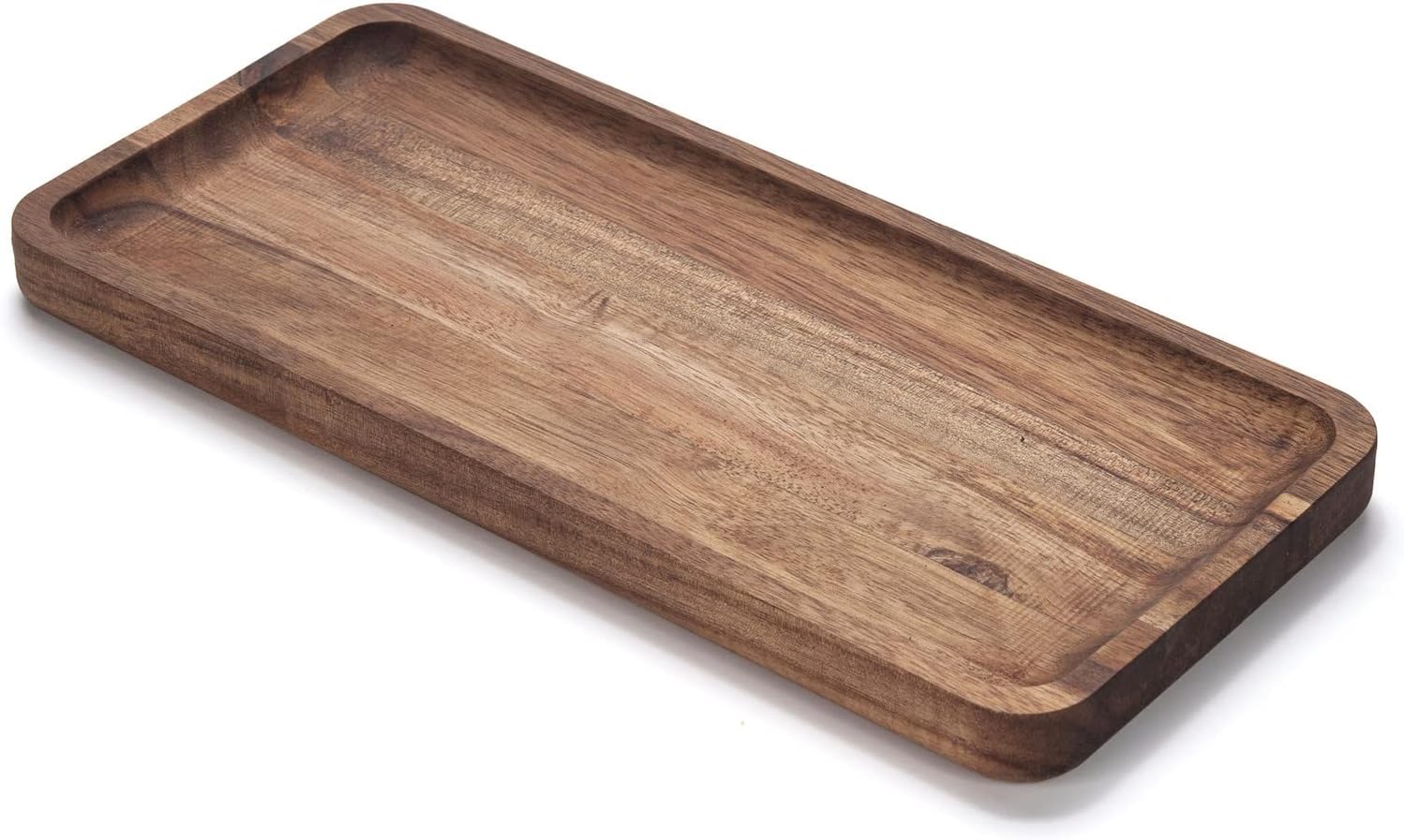 Rectangular wooden tray